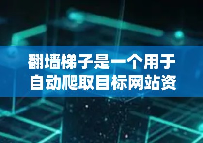 翻墙梯子是一个用于自动爬取目标网站资源的免费工具，通常通过网络爬虫或下载软件实现。以下是一个步骤指南，帮助您使用翻墙梯子工具