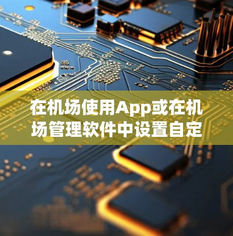 在机场使用App或在机场管理软件中设置自定义语言，你可以按照以下步骤操作