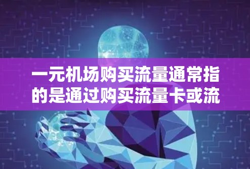 一元机场购买流量通常指的是通过购买流量卡或流量管理软件来实现对机场网络资源的灵活管理和优化。以下是一些常见的解决方案和考虑因素