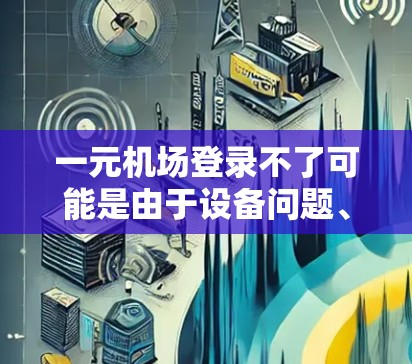 一元机场登录不了可能是由于设备问题、网络不稳定、用户错误或者平台问题导致的。如果你在机场遇到登录问题，建议以下步骤帮助解决