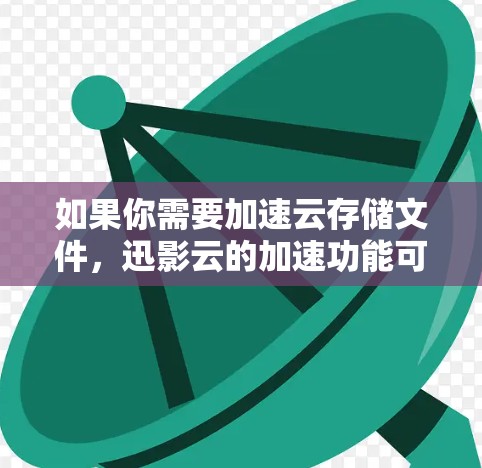 如果你需要加速云存储文件，迅影云的加速功能可以帮你快速加载文件，节省下载时间。如果需要，迅影云还提供多种缓存管理选项，帮助你优化加速效果
