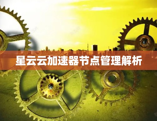 星云云加速器节点管理解析
