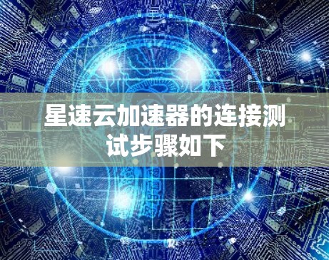 星速云加速器的连接测试步骤如下