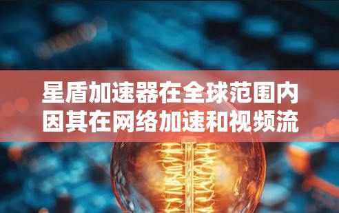 星盾加速器在全球范围内因其在网络加速和视频流加速方面的优势而备受关注。以下是对星盾加速器海外访问情况的详细分析