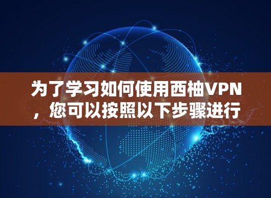 为了学习如何使用西柚VPN，您可以按照以下步骤进行