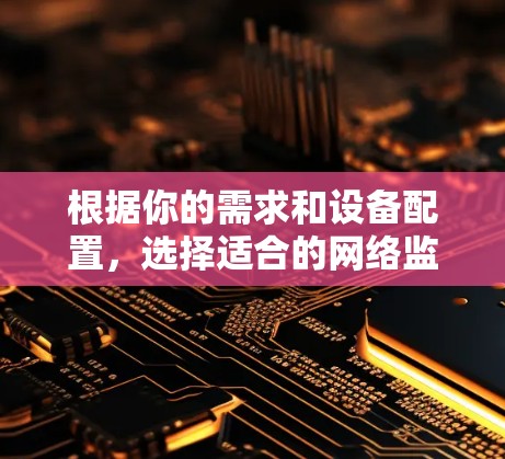 根据你的需求和设备配置，选择适合的网络监控软件如下
