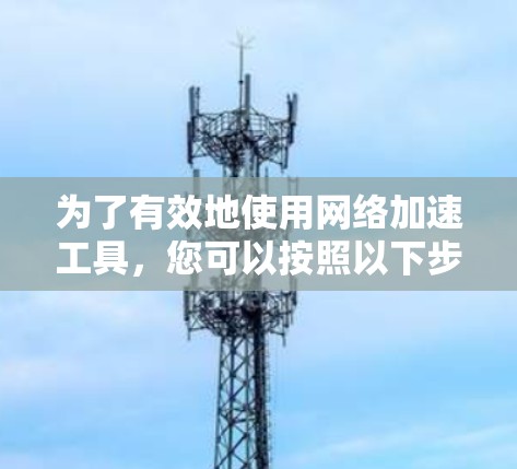 为了有效地使用网络加速工具，您可以按照以下步骤进行操作