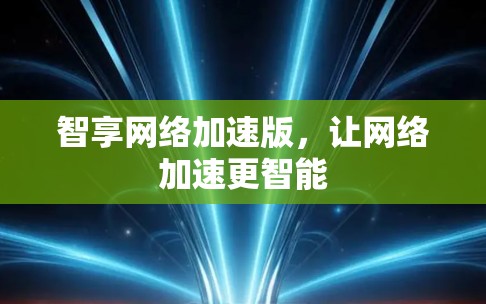 智享网络加速版，让网络加速更智能