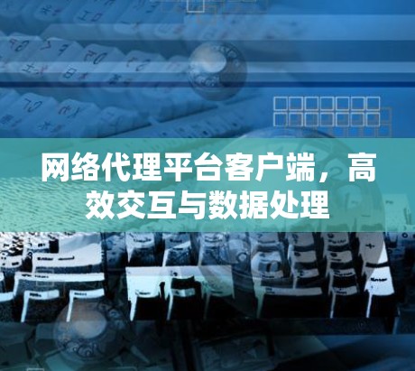 网络代理平台客户端，高效交互与数据处理
