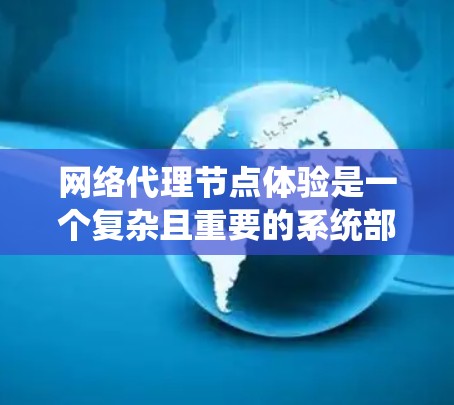 网络代理节点体验是一个复杂且重要的系统部分，涉及多个关键方面。以下是对该主题的详细总结和分析